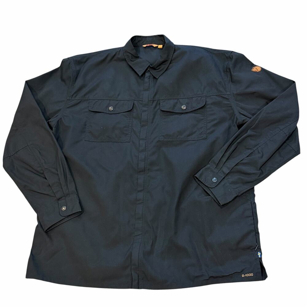 Fjallraven G-1000 Full Zip Trekking Shirt Jacket Black XXXL Hiking Workwear 3XL